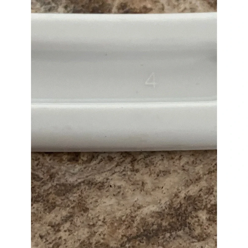 White Plastic Rice Paddle Shamoji Non Stick Serving Scoop 7.5 Inch Minimalist